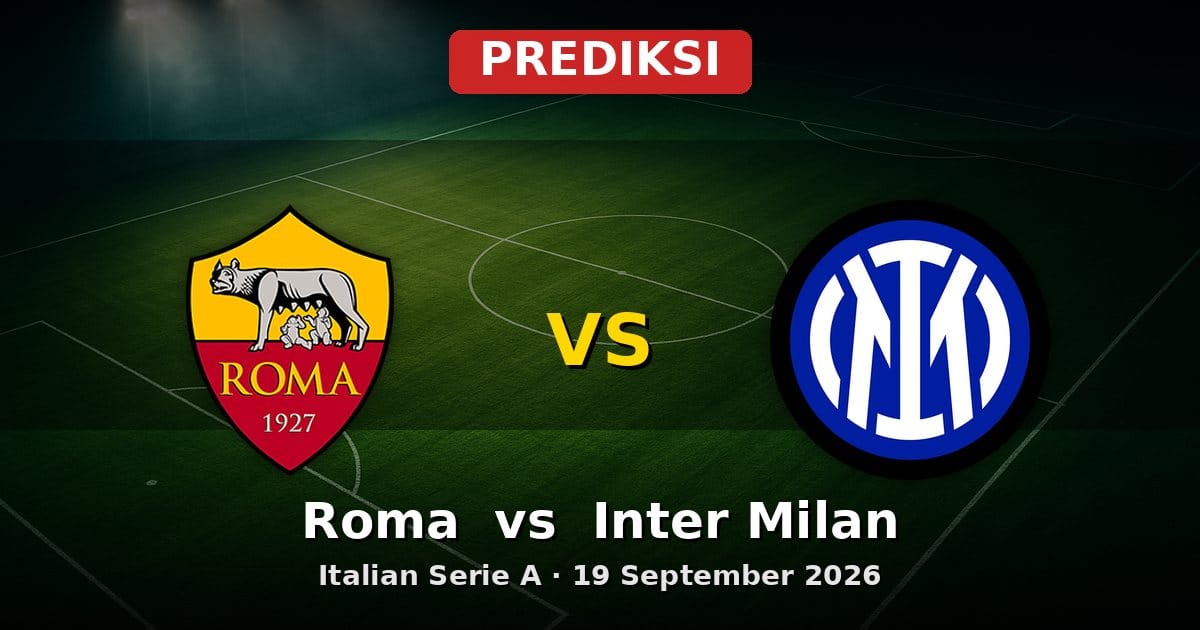 Prediksi Roma vs Inter Milan Serie A 19 September 2026
