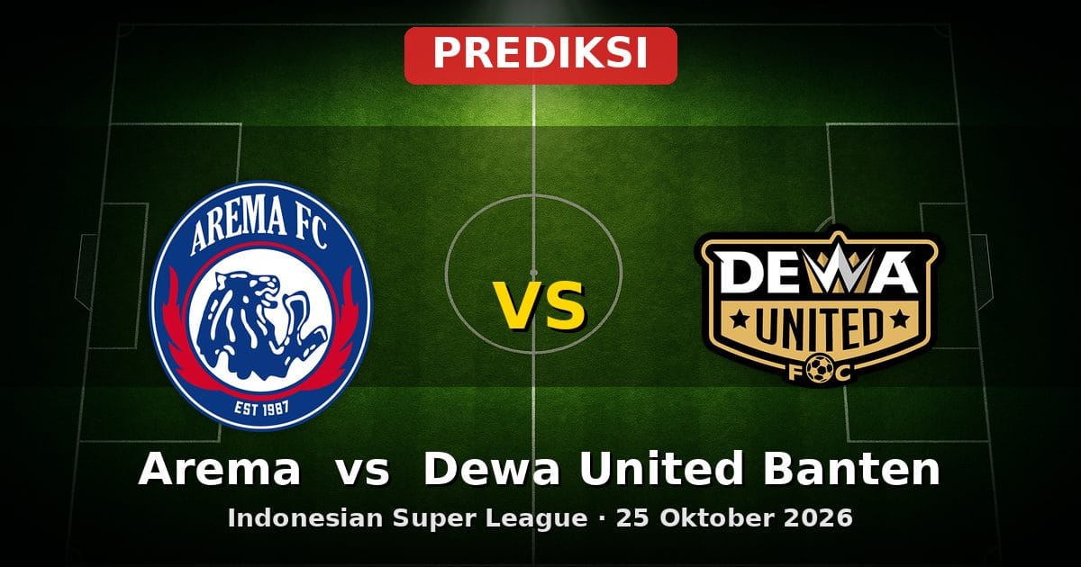 Prediksi Arema vs Dewa United Banten: Duel Sengit Indonesian Super League 25 Okt 2026