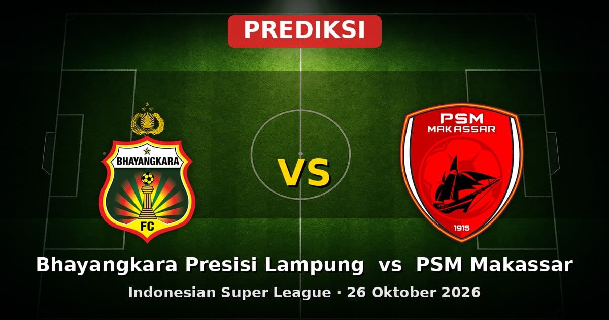 Prediksi Bhayangkara Presisi Lampung vs PSM Makassar Liga Indonesia 26 Okt