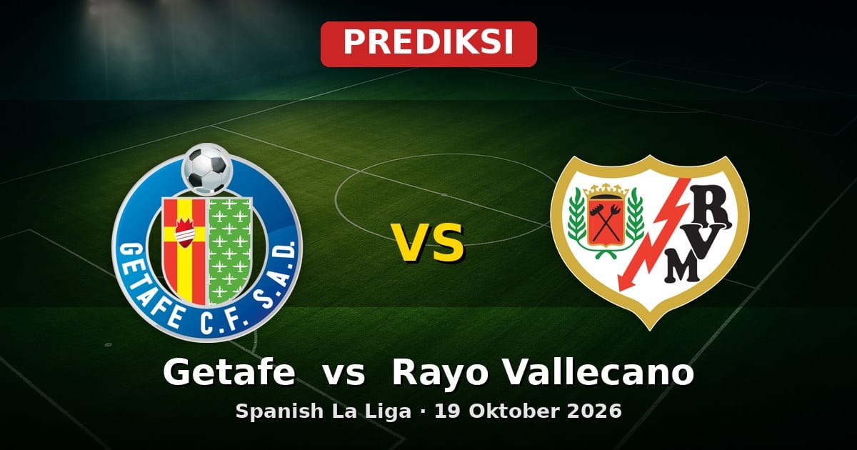 Prediksi Getafe vs Rayo Vallecano: Duel La Liga 19 Oktober 2026