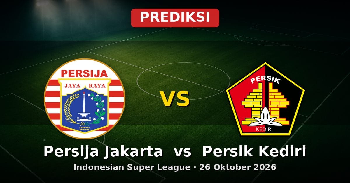 Prediksi Persija Jakarta vs Persik Kediri: Duel Sengit Indonesian Super League 26 Oktober