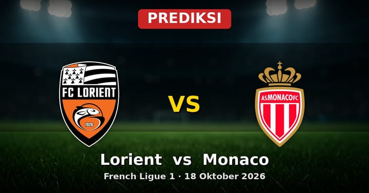 Prediksi Lorient vs Monaco: Laga Sengit Ligue 1 18 Oktober 2026